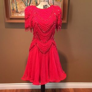 Gorgeous vintage red party dress